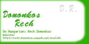domonkos rech business card